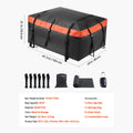 SucceBuy Car Rooftop Cargo Carrier Bag 20/23 Cubic Feet Roof Cargo Carrier 840D PVC Waterproof Car Roof Luggage Bag for  Vehicle