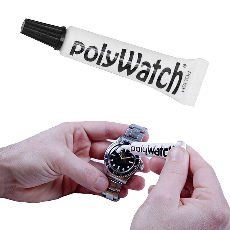 PolyWatch Plastic Polish World's #1 Acrylic Watch Crystal Scratch Remover 5g Tube Removes Scratches from Plastic Watch Crystals