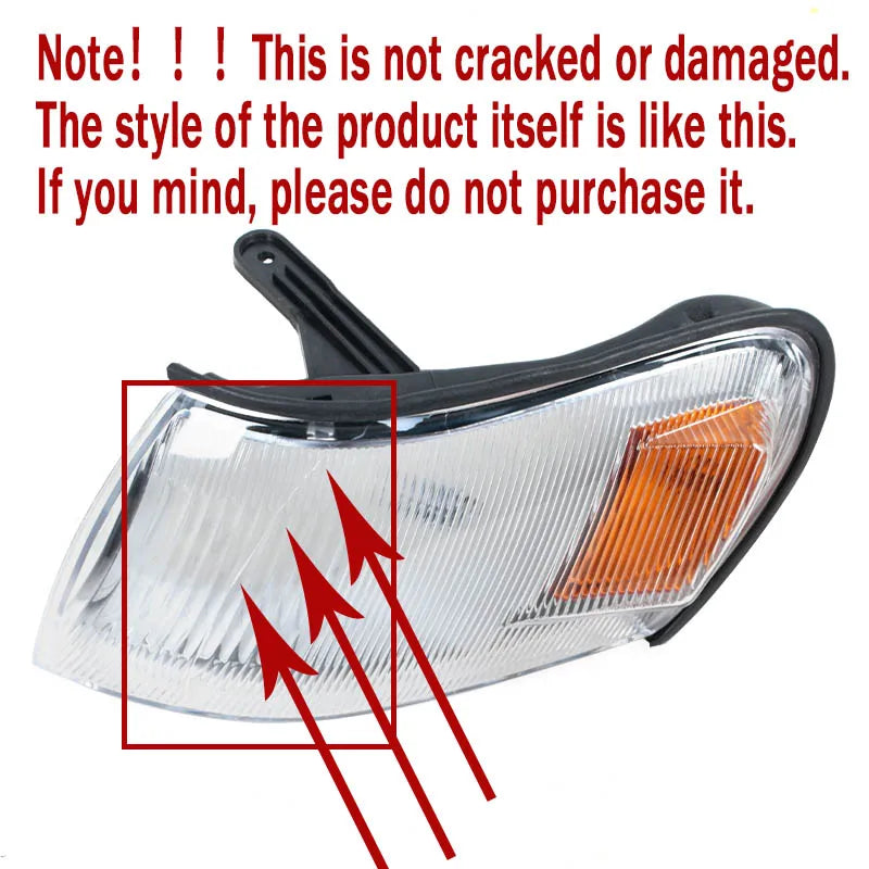 PMFC Front Corner Light Cover Turn Signal Lamp No Bulb For Toyota Corolla AE100 AE101 E100 1993 1994 1995 1996 1997 81611-12530