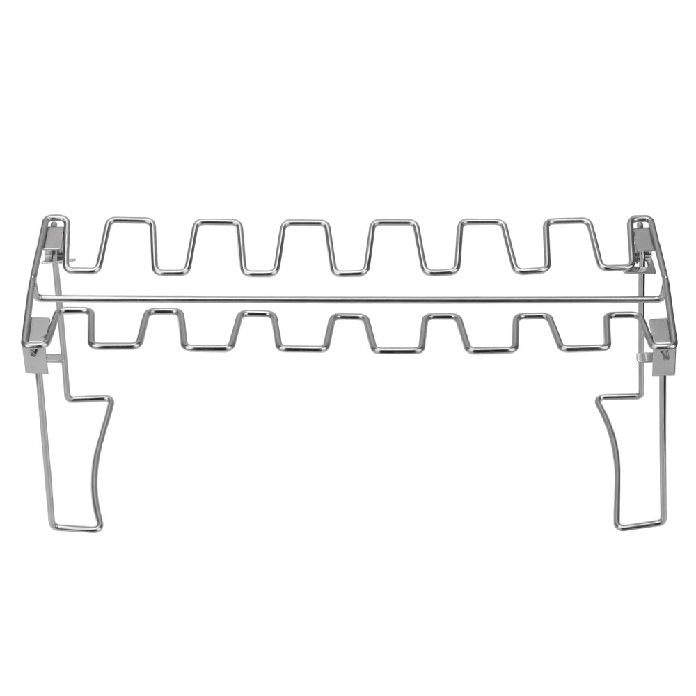 Barbecue Rib Stainless Steel Roast Rack Roast Chicken Leg Rack Non-Stick Grilling BBQ Chicken Wing Leg Rack