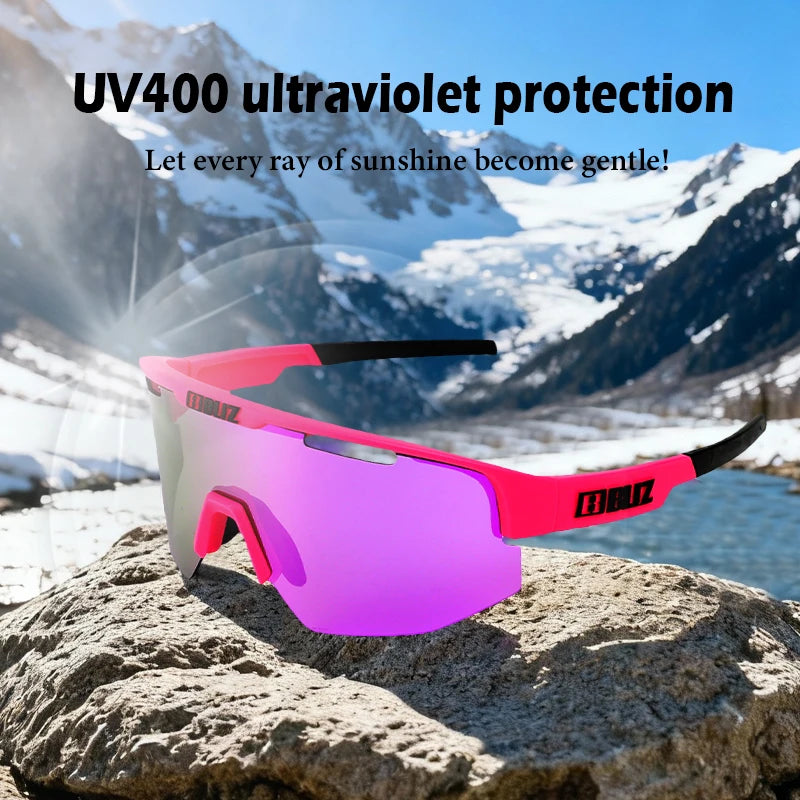 B BLIZ Fusion Motorcycle Goggles UV400 Anti-fog Sports Sunglasses Lenses Unisex MTB Cycling Racing Fishing Running Bike Glasses