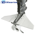 Universal White Boat Motor Hydrofoil Stabilizer For Marine Outboard Drive 5 to 150 HP and Stern Drive Motors