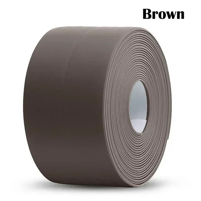 Waterproof Sealing Tape PVC Self Adhesive Bathroom Bath Wall Glue Sticker Kitchen Sink Caulk Mold Proof Seal Covering Tape Strip