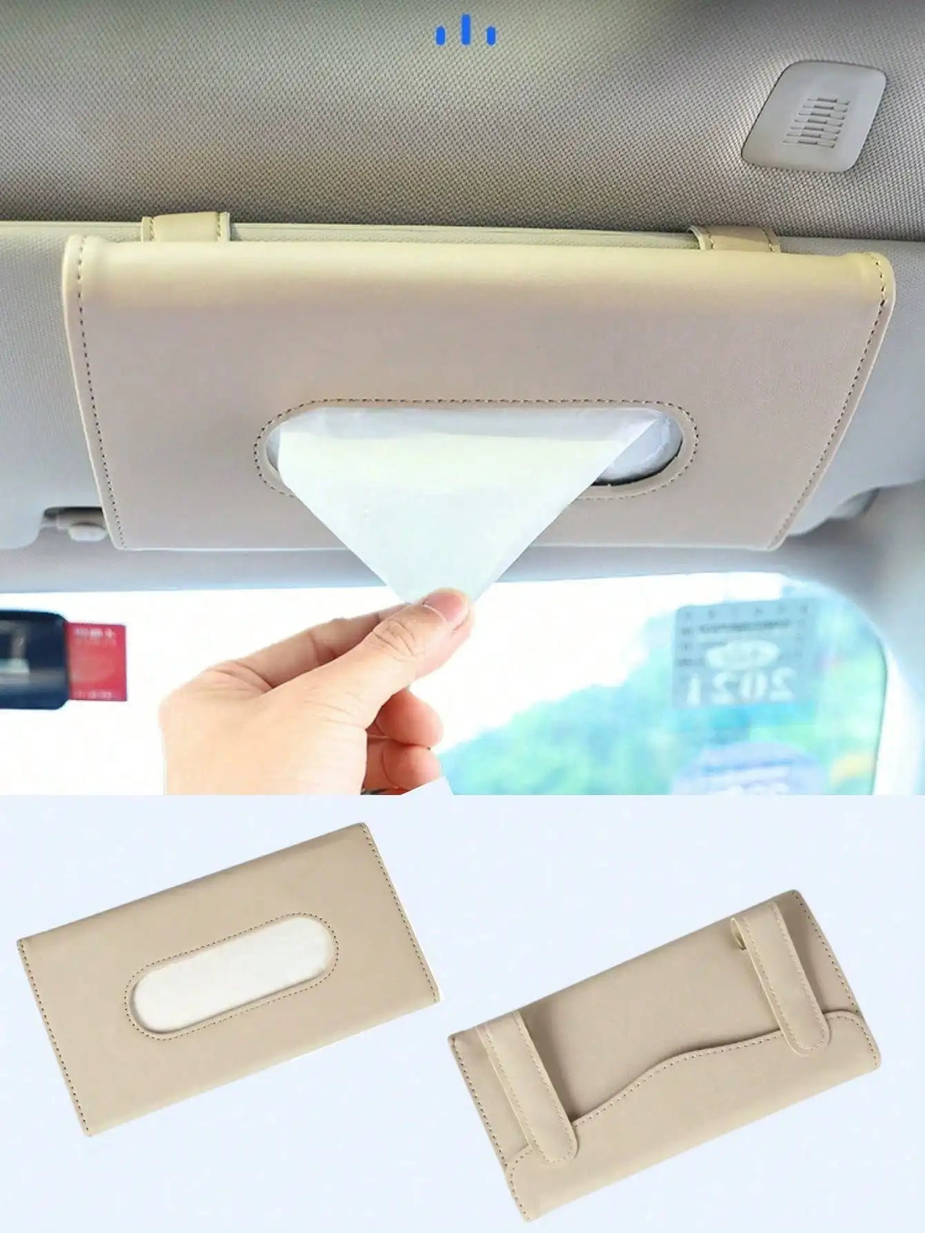 Universal Car Sun Visor Tissue Box — An In-Car Item That Combines Convenient Tissue Extraction and Multi-Functional Storage
