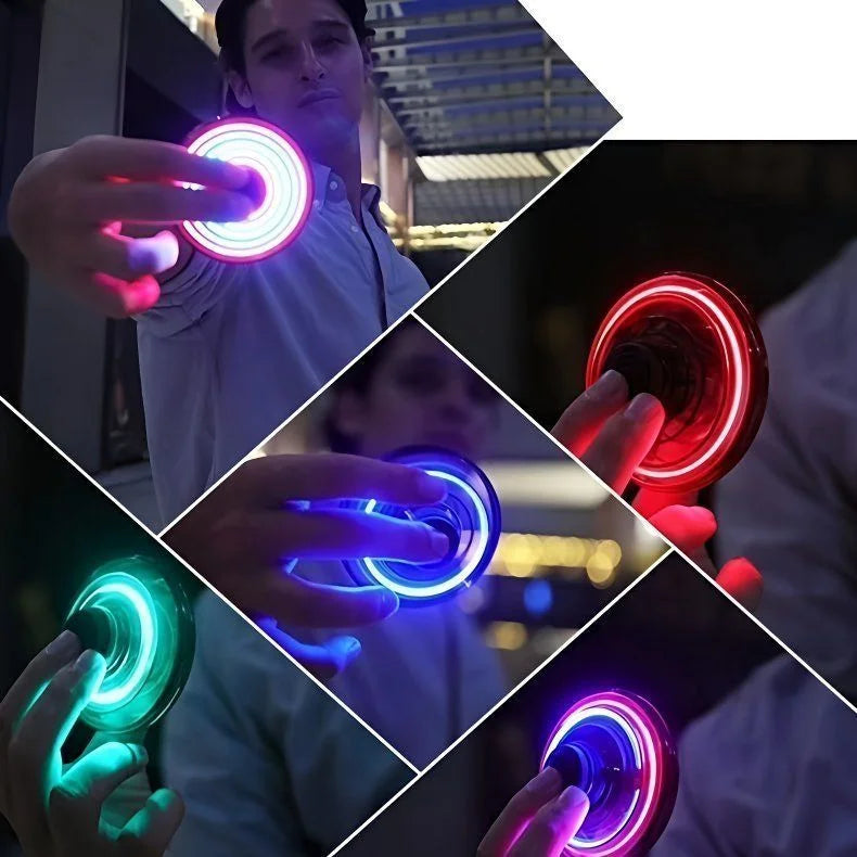 NEW LED Flying UFO Spinner Fingertip, Upgrade Flight Helicopter Gyro Flyorb Hover Ball, Mini Drone Aircraft Toy Children's Gifts