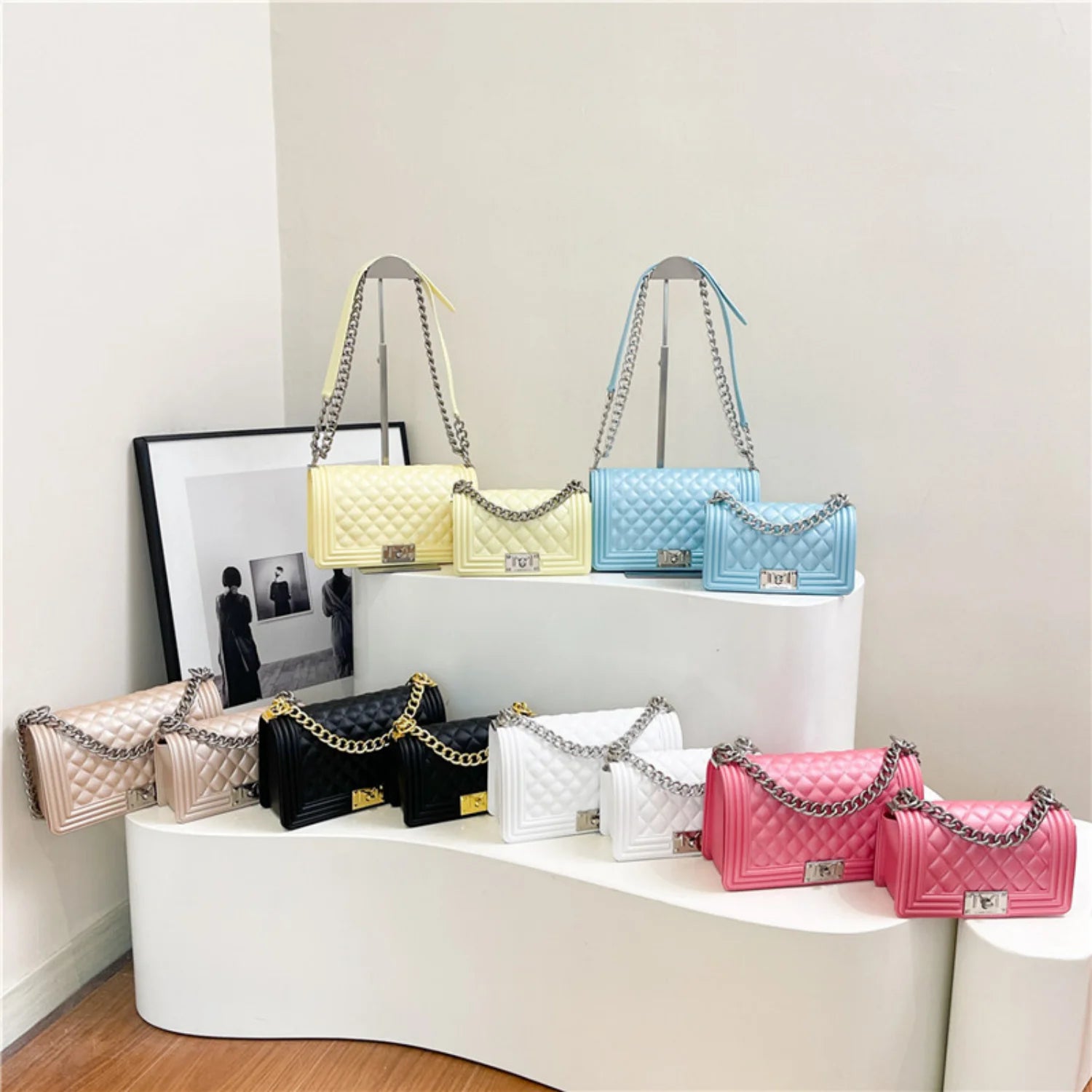 Y2K Style Women's Chain Shoulder Bag 2026 Decorative Crossbody Street Casual Simple Handbag Fashion Accessory