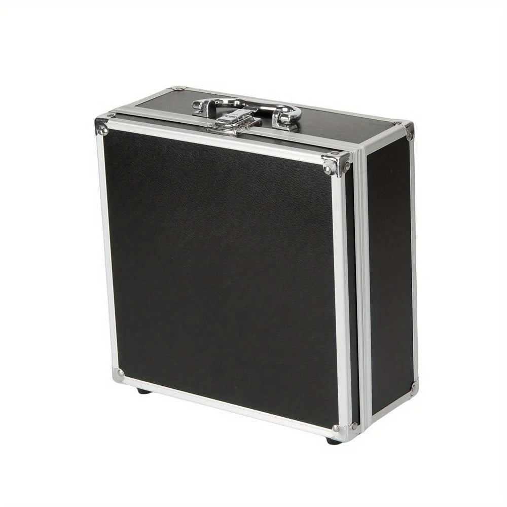 Aluminum Tool Case Multi-Purpose Hard Metal Storage Box for Garage Organization & Toy Storage, Portable Protective Carrying Case
