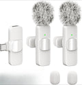Wireless Lavalier Microphone Mini Lapel Noise Cancelling for iPhone 15/16/17 iPad Android Vlogging Interview - Compact Audio Rec