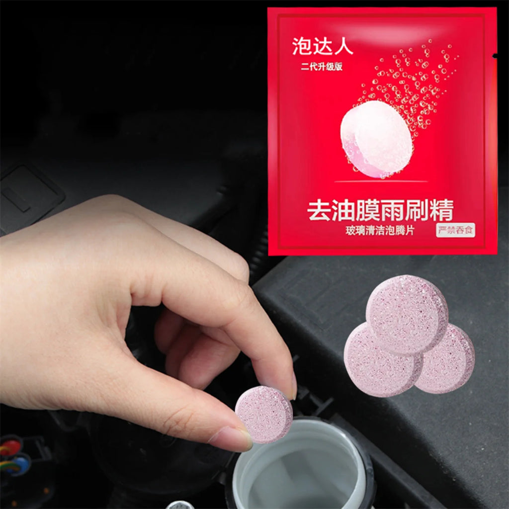 10-200pcs Solid Cleaner Car Windscreen Cleaner Effervescent Tablet Auto Wiper Glass Solid Clean Concentrated Tablets Detergent