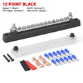 CNSPEED 12 Way Terminal M6 Stud Bus Bar Battery Power Distribution Block 12V Positive Negative BusBar For Truck Boat Car Camper