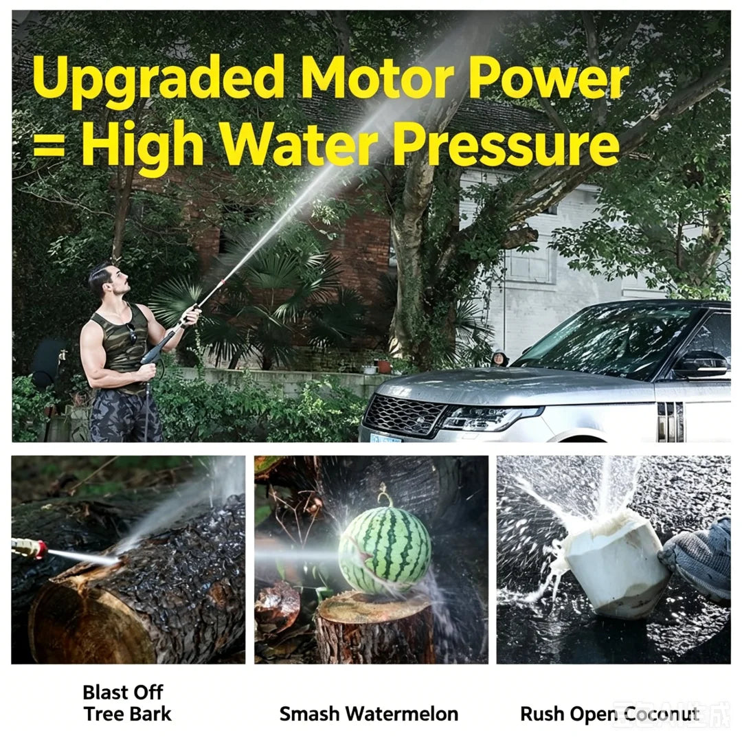 Zhinanche 220V High Power Pressure Washer Household Electric Car Wash Pump Portable Strong Cleaning Water Gun for Car Detailing