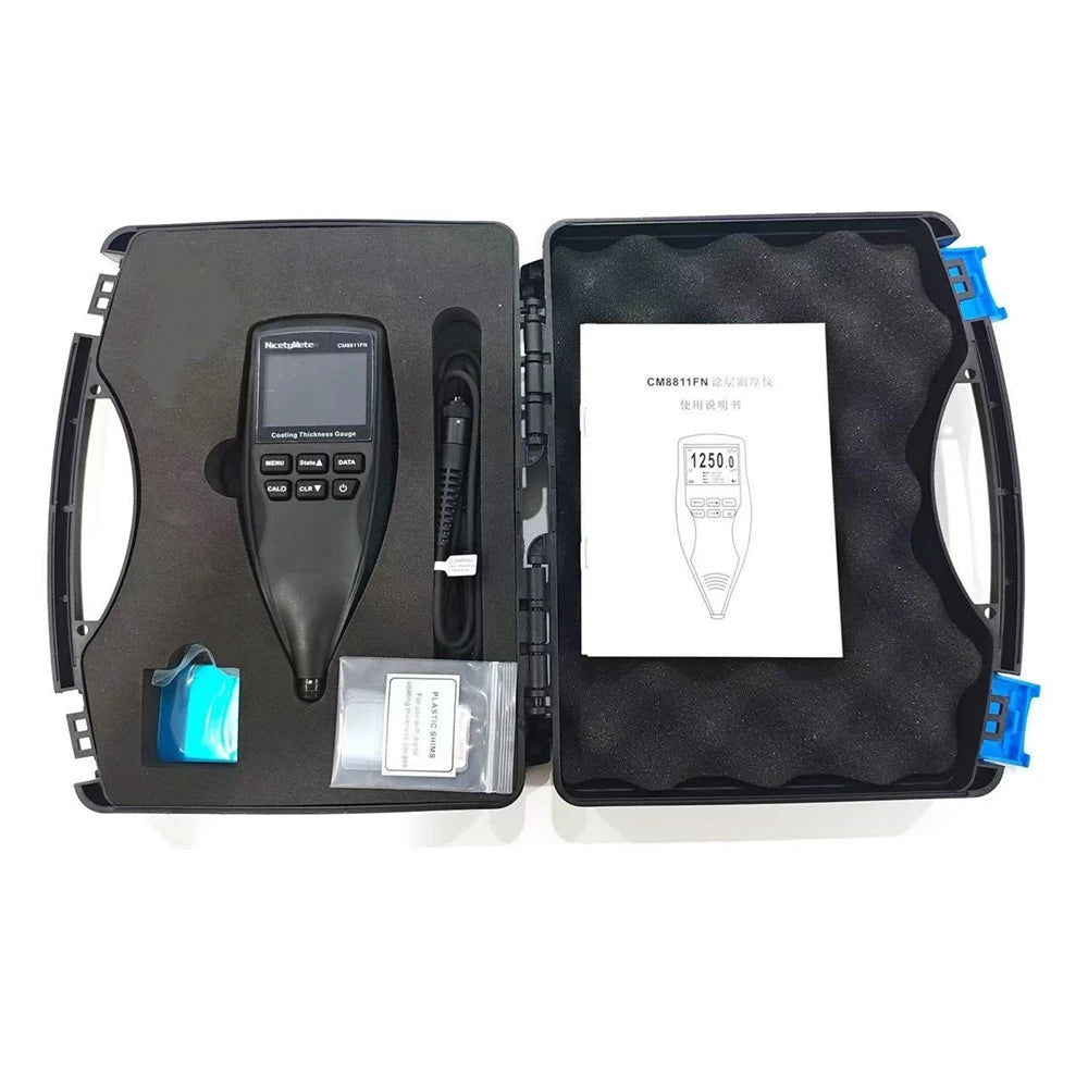 Brand Digital Car Paint Thickness Gauge 0.01mils TFT Fe/NFe Automotive Plating Insulating Thermal Insulation Coating Meter Probe