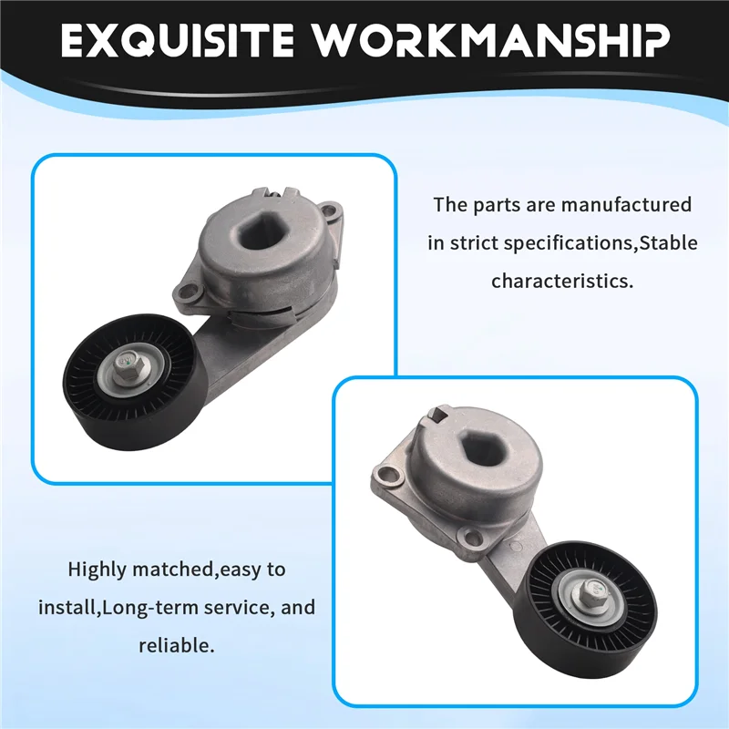 Drive Belt Tensioner Kit DBK061025B ACK061025 90K-38274A Serpentine Belt Assembly For Ford F-150 F-250 F-350-Boom