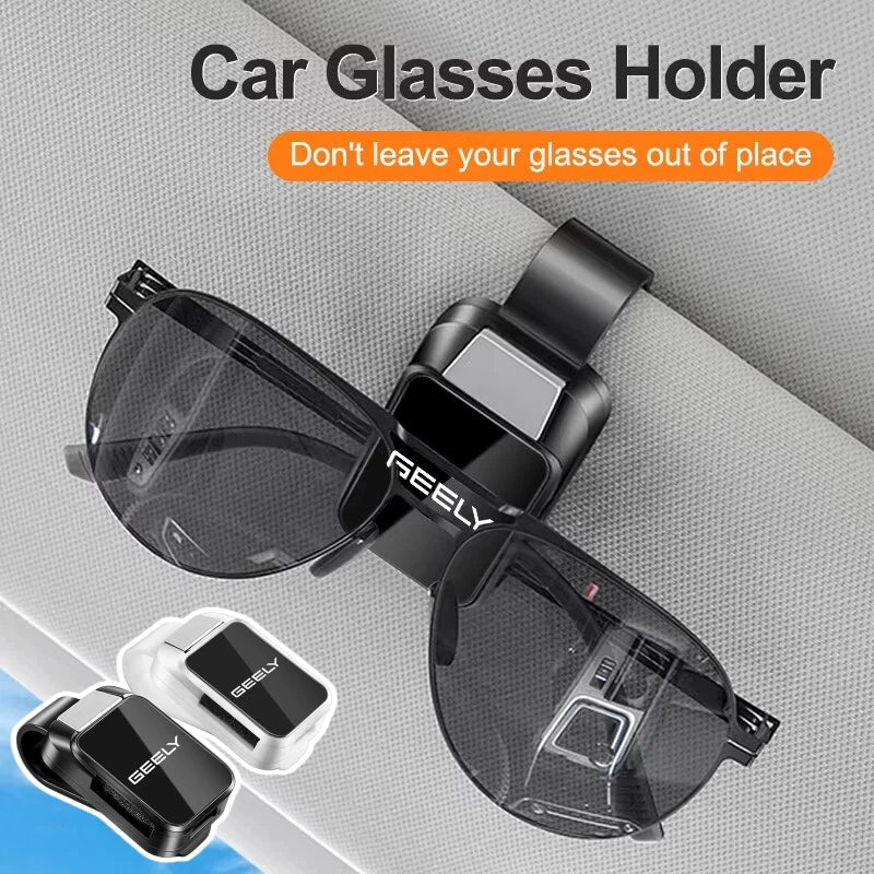 Car Sun Visor Glasses Clip ABS Glasses Storage Organizer For Geely Coolray Starray Emgrand Tugella EX5