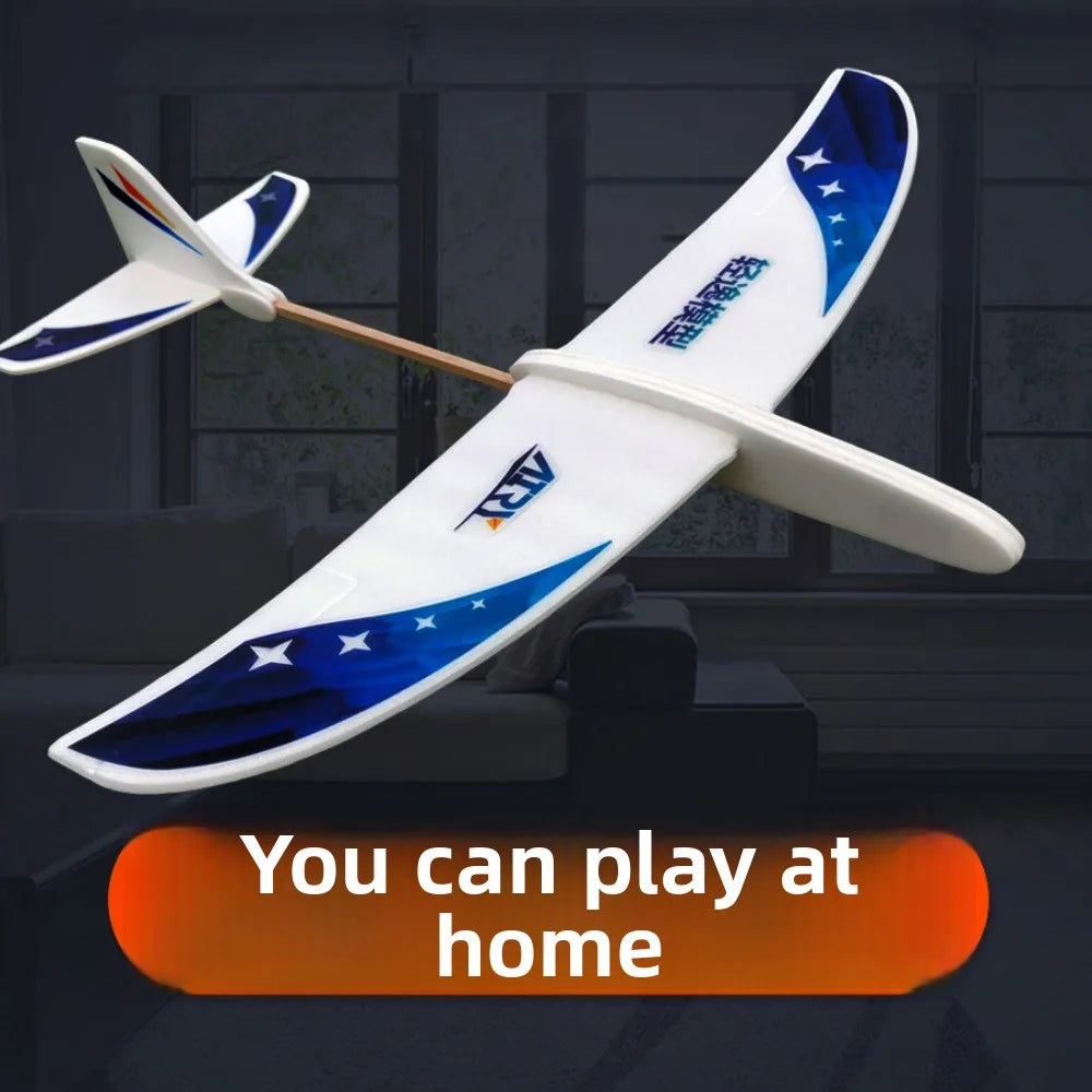 High Quality PP Foam Double Wing Airplane Popular Ligthweight Glider Hand Throw Plane Red&Blue Fixed Wing Glider for Outdoor