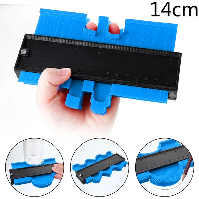 Onnfang Shape Gauge Duplicator Profile Duplication Gauge Contour Template Plastic Contour Copy Duplicator Measuring Tool
