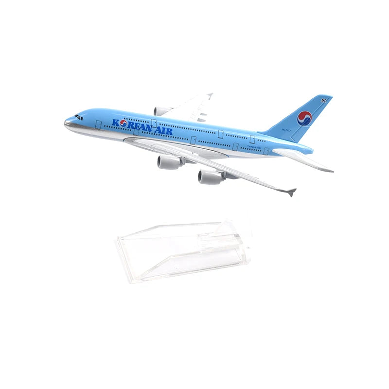 JASON TUTU 16cm Asiana Airlines Airbus A380 Plane Airplane Model Aircraft Model Diecast Metal 1/400 Scale Planes