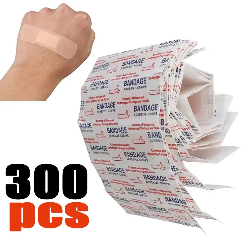 500-50pcs Band-Aids Waterproof Breathable Cushion Adhesive Plaster Wound Hemostasis Sticker Band First Aid Bandage Medical Gauze