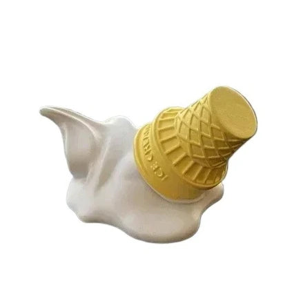 1pcs Car Decorative Accessories: Ice Cream Cone Hanging Ornament for Cars and Electric Vehicles - Creative Decorative Item