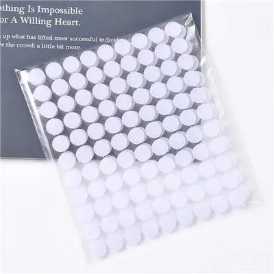 10-30mm Self Adhesive Sticky Dots Strong Glue Magic Sticker Disc Transparent White Round Belcro Adhesivo Hook and Loop Tape