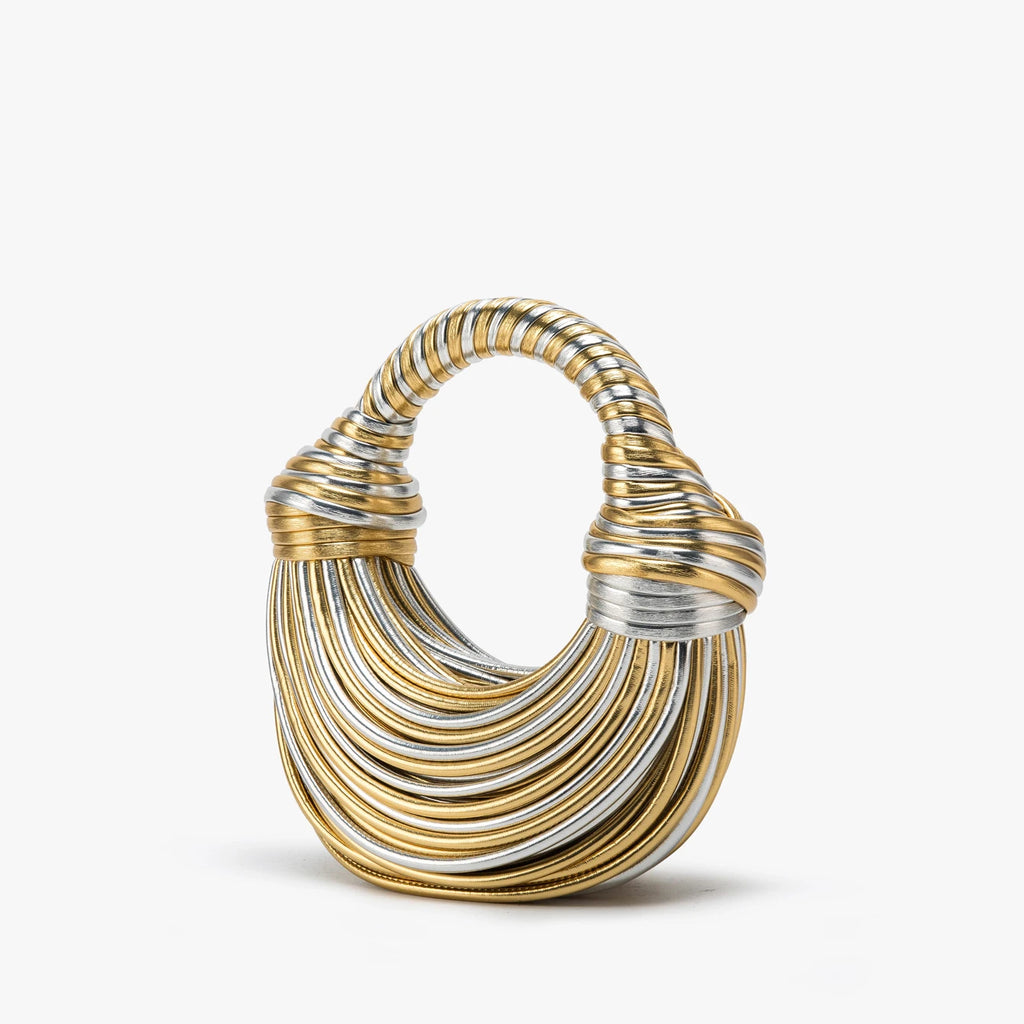 Purses and handbag Luxury Designer Brand Handwoven Shoulder Bag women's bag Wedding Silver Evening Clutch Bag Purse Bag Gold bag