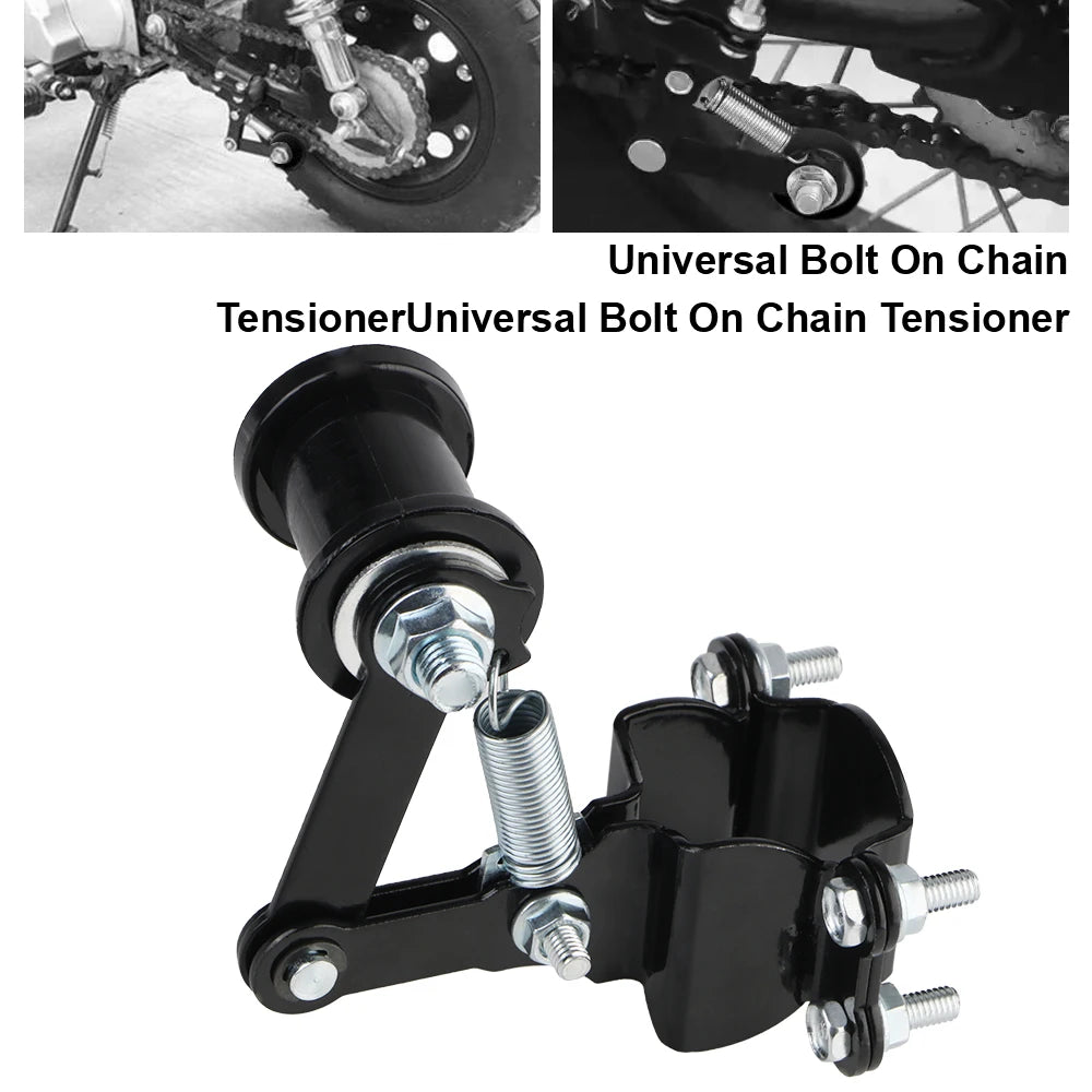 Guide with Guide Wheels Bike Universal Sprocket Parts Tools Motorcycle Chain Adjuster Tensioner 4 Wheeler Motorized Bike