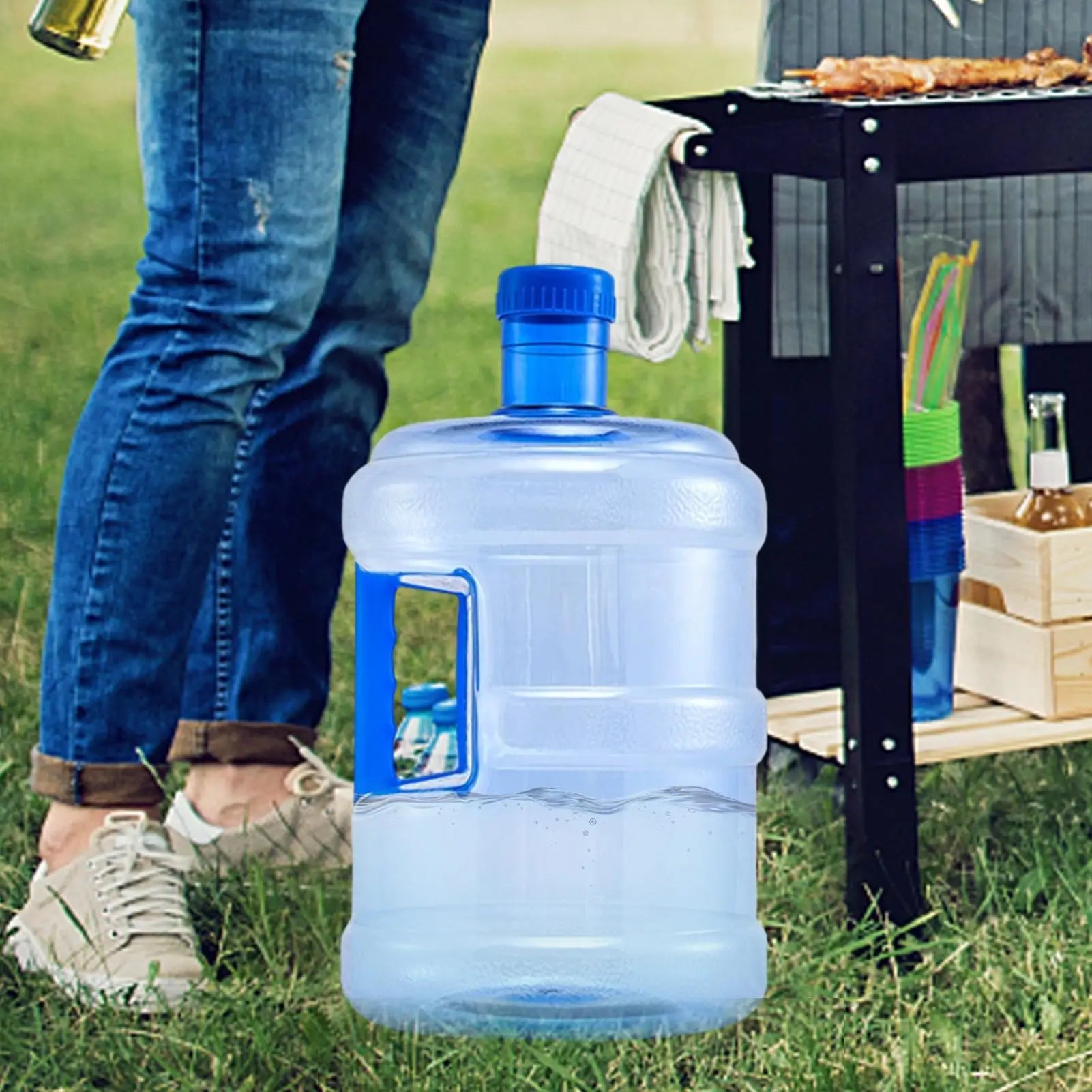 Camping Water Jug 5L 7.5L – Portable Outdoor Water Pitcher with Handle / Cruche d'eau de camping 5L 7.5L – Pichet portable avec poignée