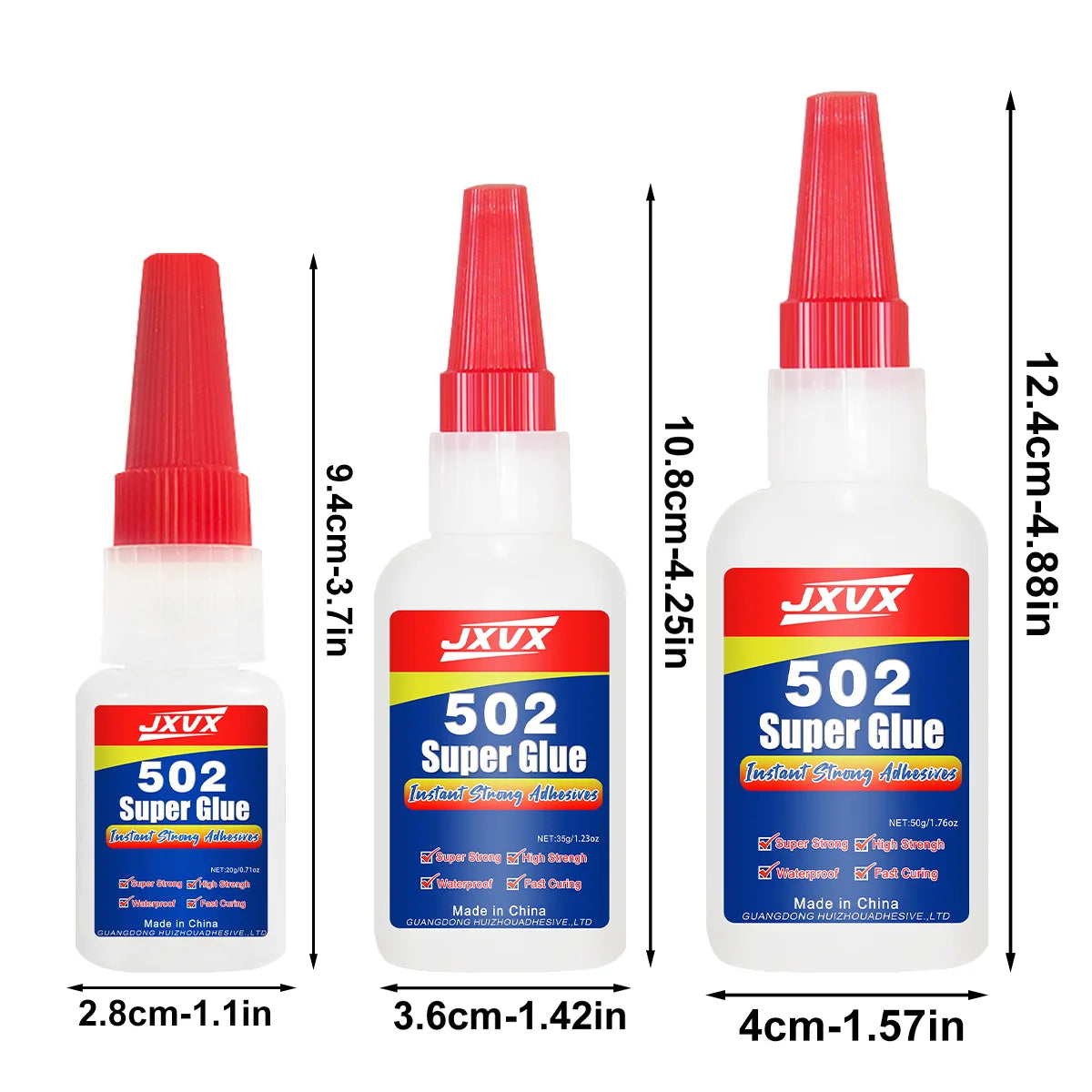 50g Plastic 502 Super Glue Extra Strong Plastic Professional Adhesive Quick Fix for Toy Plastic Items Transparent Cyanoacrylate Glue Fast Drying Odorless Long Lasting Bonding 1-3PCS.