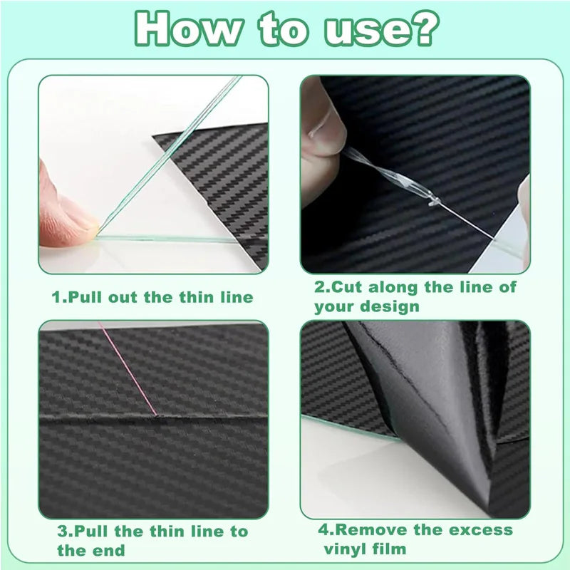 Vinyl Wrap Tool Knife-Less Cutting Tape Design Line Car Graphics Cutting Tool Vinyl Film Wrapping Edge Detailer Tape 5/10M