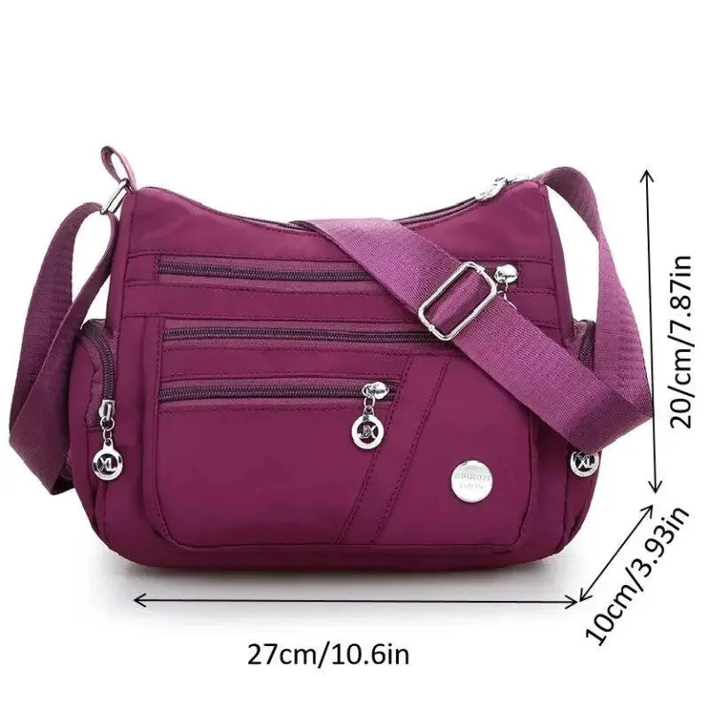 Women Cossbody Bag Waterproof Shoulder Bag Tote Casual Nylon Purse Handbag RFID Lightweight Messenger Bag
