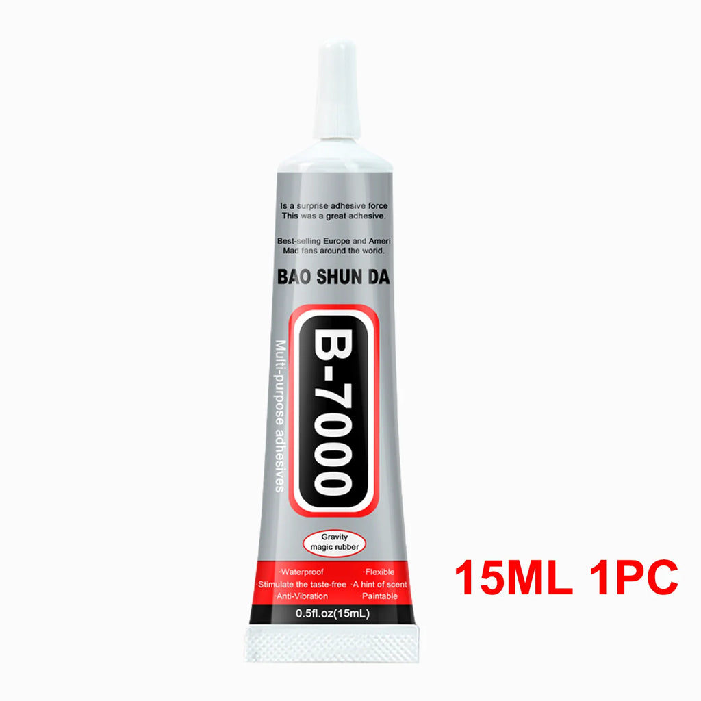 JXVX1-5PC High strength waterproof adhesive for B7000 mobile phone screen, Universal phone glass bonding agent, 15ml fast B7000