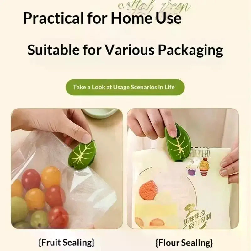 2pcs Sealing Clip Reusable Food Bag Sealing Clip Creative Refrigerator Magnet Moisture-proof Kitchen Household Snack Storage