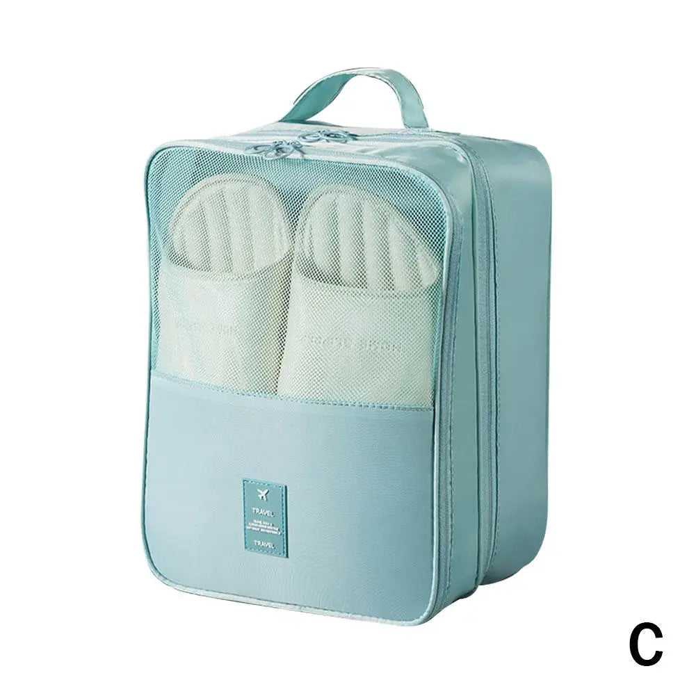 Multifunction 3 Layers Shoes Storage Bag New Portable Travel Shoes Organizer Box Zipper Shoe Sorting Pouch Travel Accessories