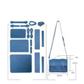New PU Leather DIY Material Bag 10 Colors DIY Cambridge Messenger Bag Hand-stitched Self-made Bag Women