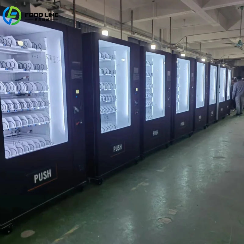 Customized 2025 New Arrived Drinks and Snack Vending Machine Healthy Fresh Food Vending Machine with Cash Payment