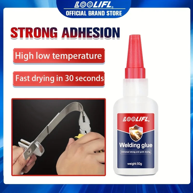 50g 5pcs High-Strength Oily Adhesive Multifunctional Adhesive Instant Adhesion Strong Adhesion, Can Repair Metal, Wood, Ceramics