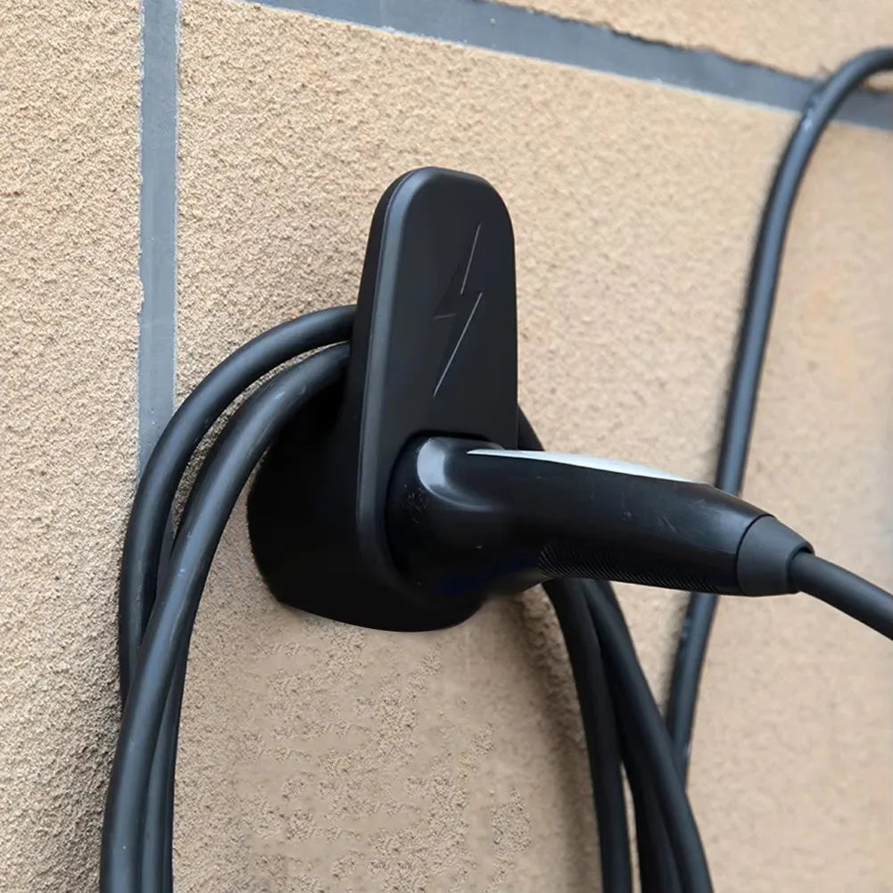 Car Charging Cable Organizer for Tesla Model 3 Y Accessories Wall Mount with Chassis Bracket Connector Bracket Charger Holder