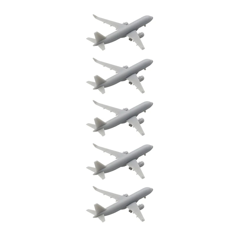5PCS Multiple Scale A320neo Airliner Model 1/2000 1/1500 1/700 1/400 Static Aircraft w Landing Gear for DIY Building Decoration