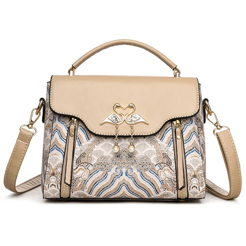 2025 new fashionable high-end handbag trend, simple Korean version single shoulder crossbody bag trend