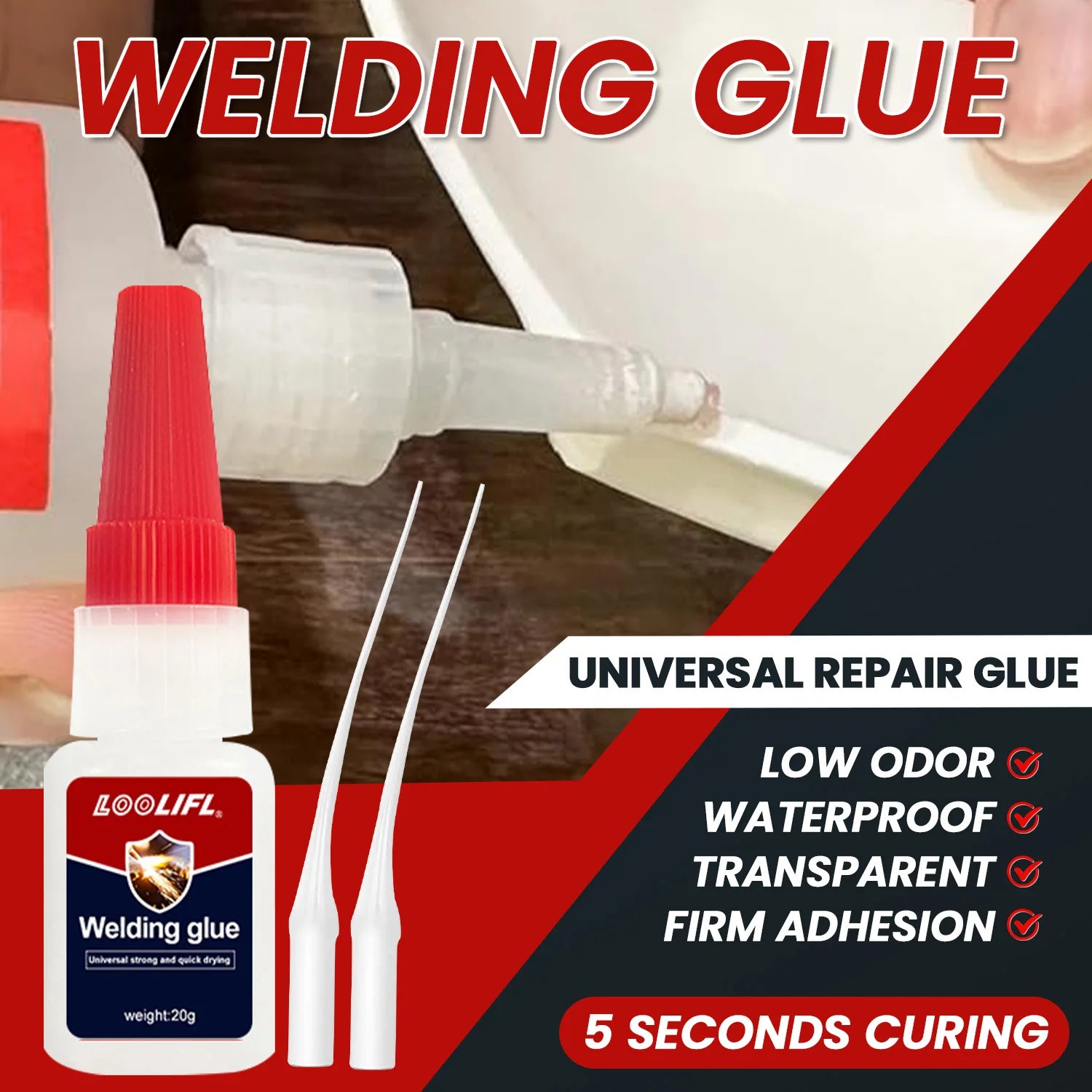 Super Strong Transparent Glue, No. 1-8 Strong Water-Based Acrylic Quick-Drying Adhesive, Suitable for Wood, Rubber, Leather, Plastic, Metal, Diamond Rhinestone Jewelry, DIY Handmade Products, Etc