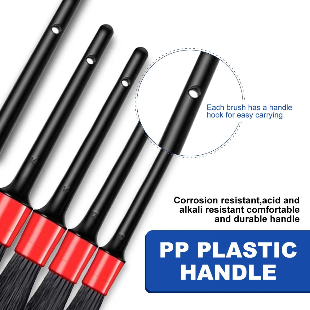 15Pcs Car Detailing Brush Set The Ultimate Auto Cleaning Kit for Vents Gaps Maintenance Car Air Outlet Detail Clearance Brush