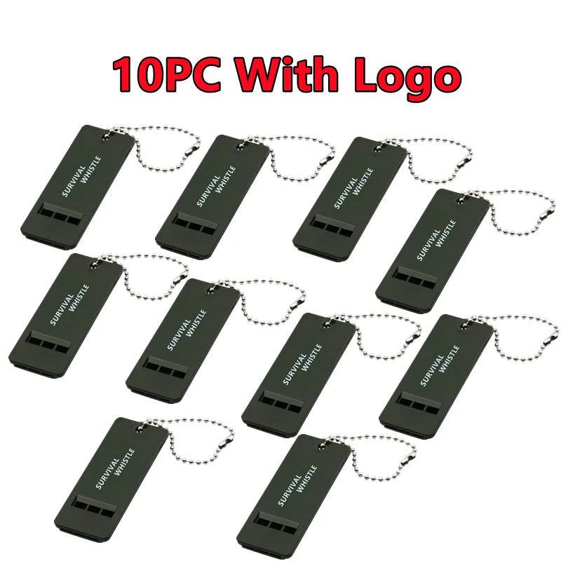 10/5/3/1PC 3-Frequency Whistle High Decibel Survival Portable Outdoor Multiple Audio Whistle Camping Emergency Hiking EDC Tools