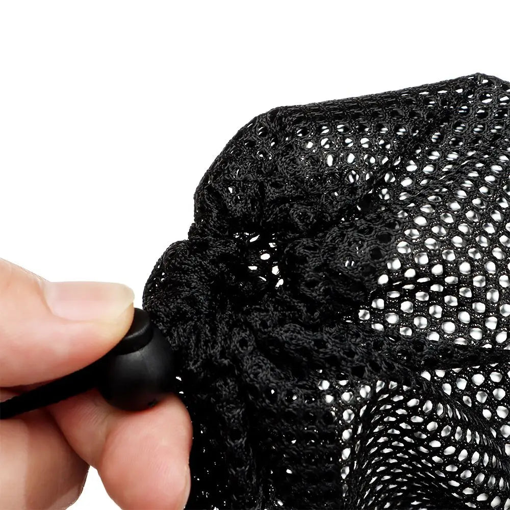 Outdoor Nylon Home Mesh Drawstring Bag Stuff Sack Storage Bag Laundry Bag