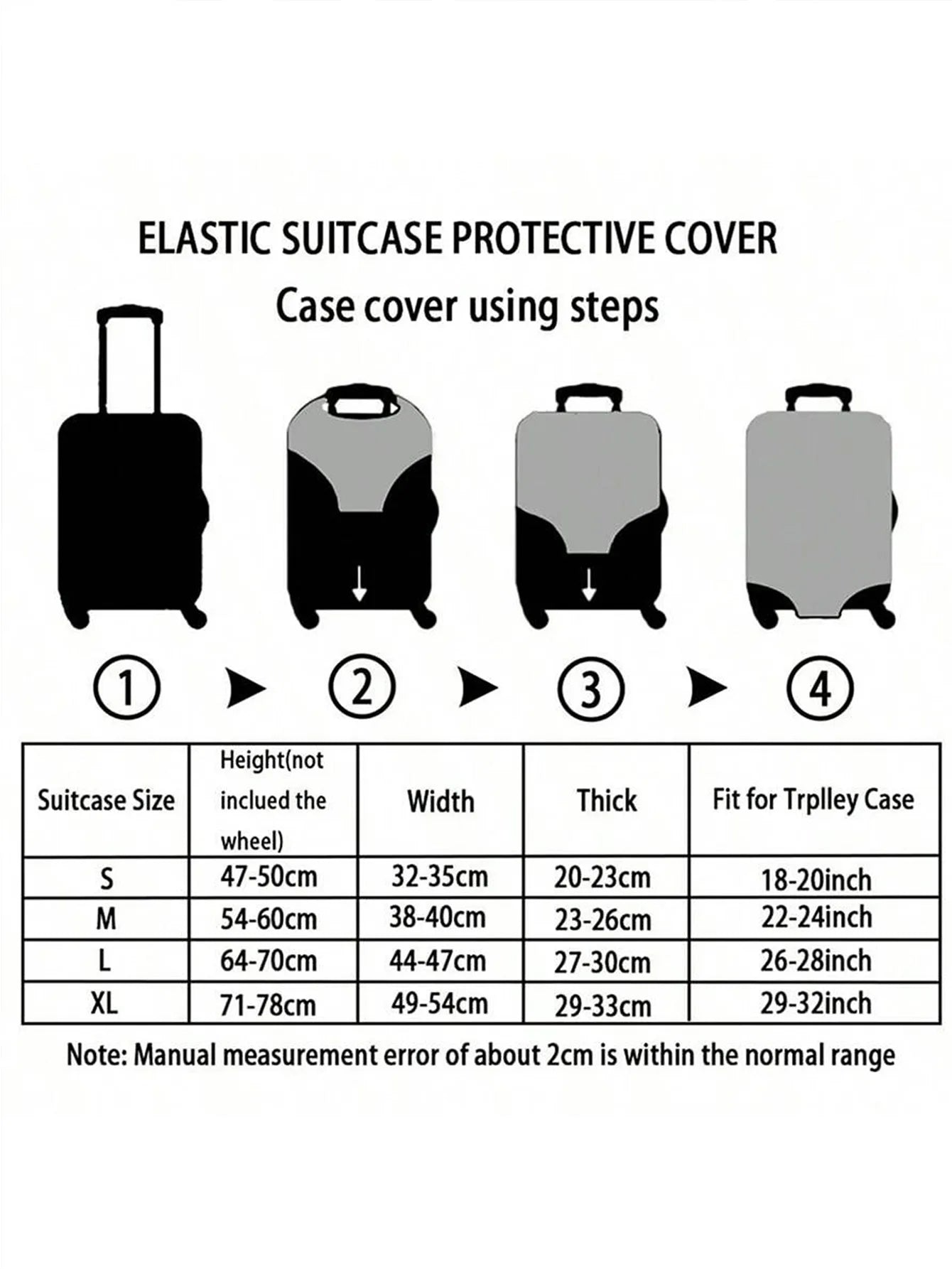 Dragonfly Flower Luggage Protection Cover, suitable for 18-32 inch luggage covers, luggage handle gloves, travel accessories
