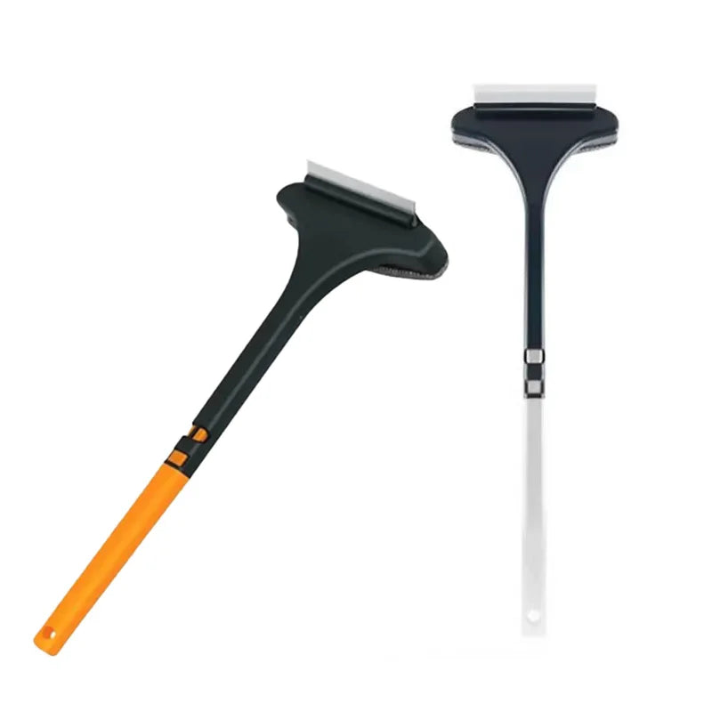 2 in 1 Window Screen Cleaner Brush Extendable Handle Dual Sided Squeegee Scrubber No Disassembly Required Anti Dust Cleaning Too