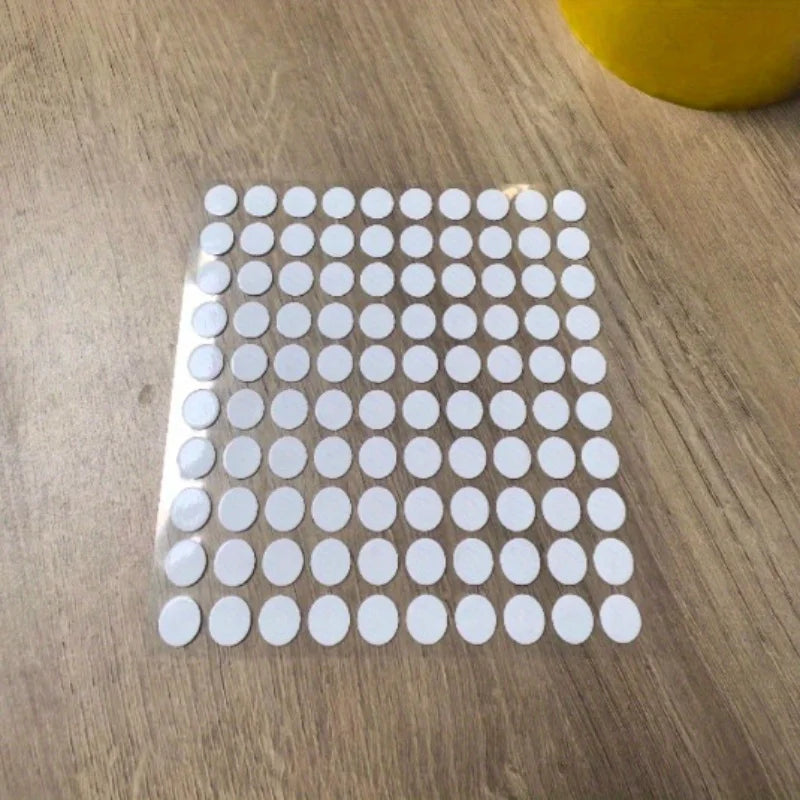 Clear Traceless Nano Adhesive 100pcs Double-Sided Tape - Waterproof EVA Removable Mounting Stickers for Balloons, Car, Plastic,