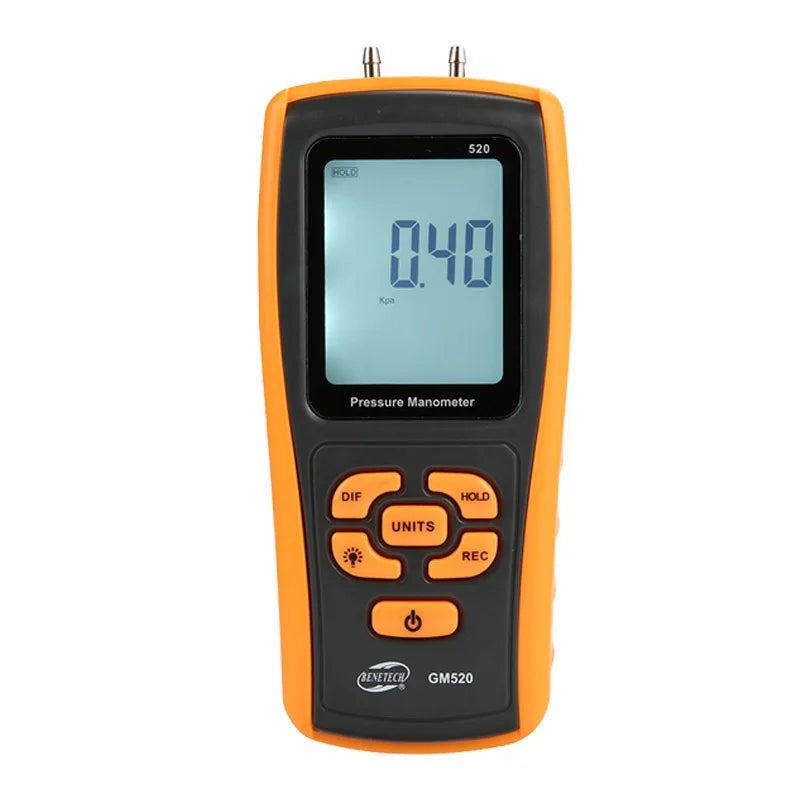 BENETECH GM505 GM510 GM511 GM520 Handheld Digital Pressure Gauge Tester Meter Differential Pressure Gauge Natural Gas