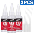 JXVX 50g 502 Super Metal Glue - Industrial Strength Metal Adhesive for Stainless Steel, Aluminum Alloy, Automotive and More - Quick Set in 15 Seconds,With Precision Distributor.