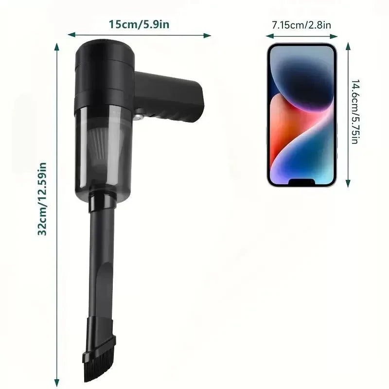 Handheld Wireless Car Vacuum Cleaner Portable Small Vacuum Cleaner Multi Purpose Small Household Pump for Car Interior Cleaning