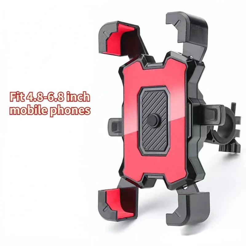 Motorcycle Phone Mount, Bike Mobile Holder, Handlebar Rearview Mirror Clip for Bicycle Scooter, iPhone More 4.8-6.8" Cell Phones